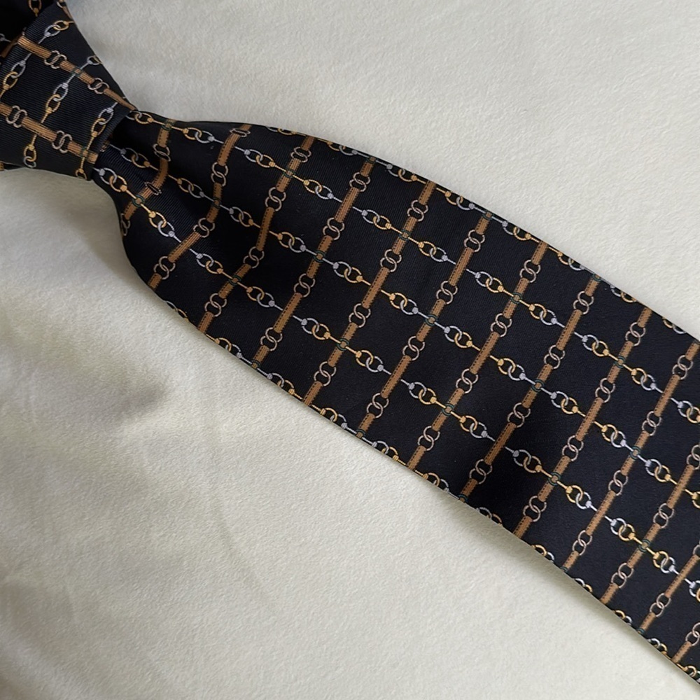 Vintage Paolo GUCCI Silk Tie - Picture 2 of 10